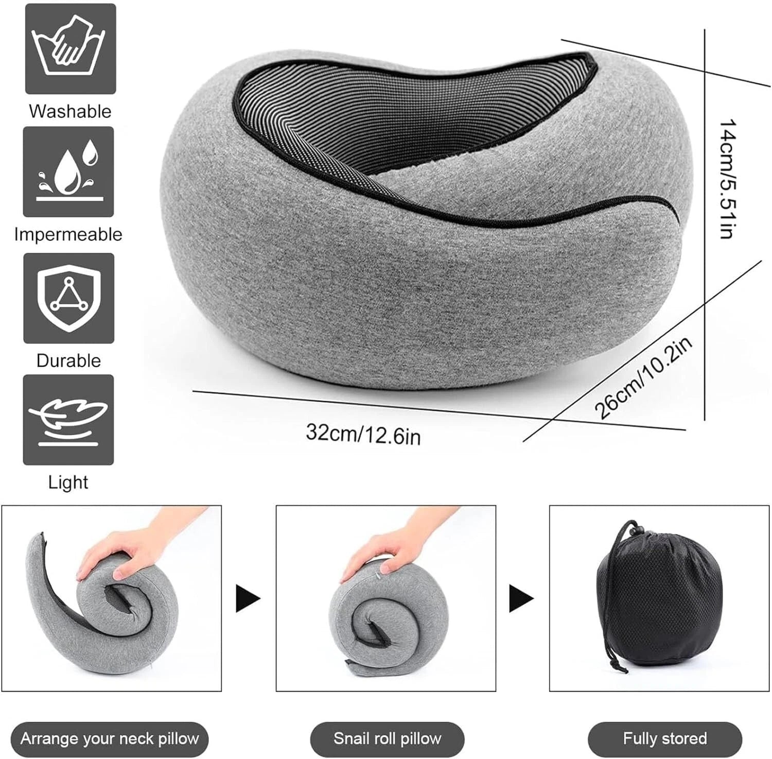 FlyHuggz® Travel Pillow